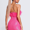 Sleeveless Spaghetti Glitter Evening Party Dresses Tight Stretch Short Dresses - Image 3