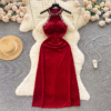 Princess Dress Satin Tight Stretch Elegant Noble Style Long Dresses - Image 4