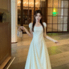 Dresses Long Dresses Light Style Back Slit Sleeveless Cotton Casual Everyday Dresses - Image 2