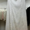 Silk Smooth Bamboo Pattern Halter Sleeveless Slim Dress Long Dress - Image 2